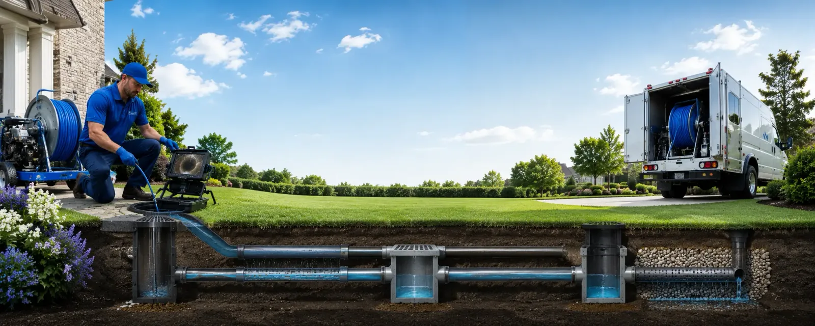 Outdoor drain cleaning information for Hallsville, TX